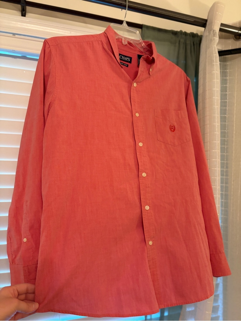 Chaps Men's Red Button-Down Shirt